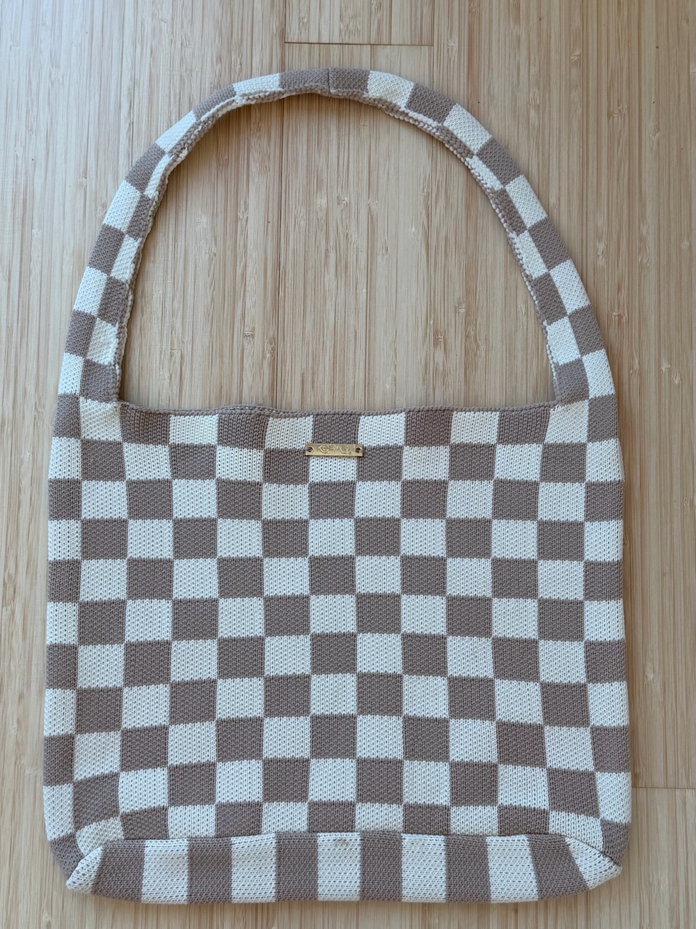 Kopari Checkered Shoulder Bag
